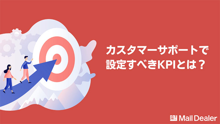 「カスタマーサポートで設定すべき5つのKPIとは？」のアイキャッチ画像