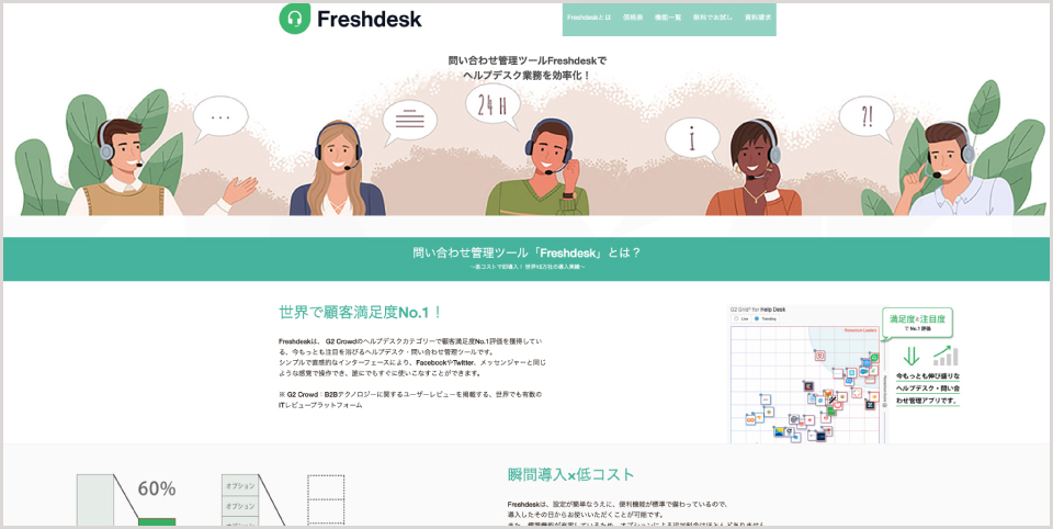 Freshdesk公式Webサイト