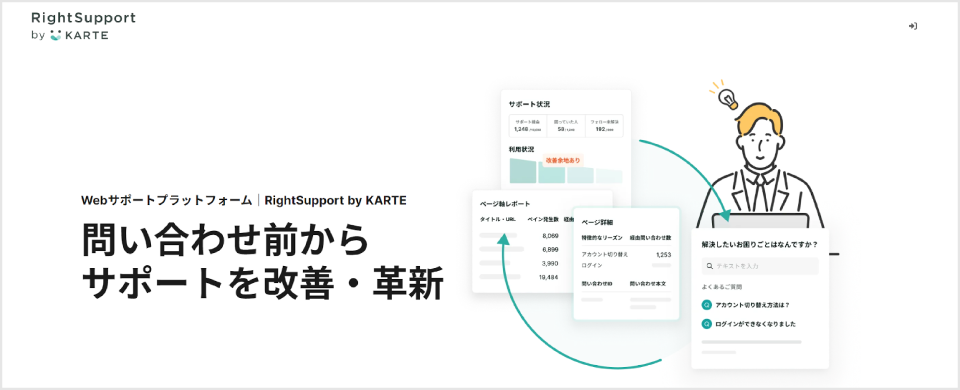 RightSupport by KARTE公式Webサイト