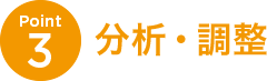 Point3 分析・調整