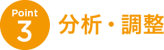 Point3 分析・調整