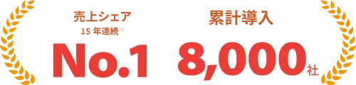 15年連続メール共有市場売上シェアNo.1